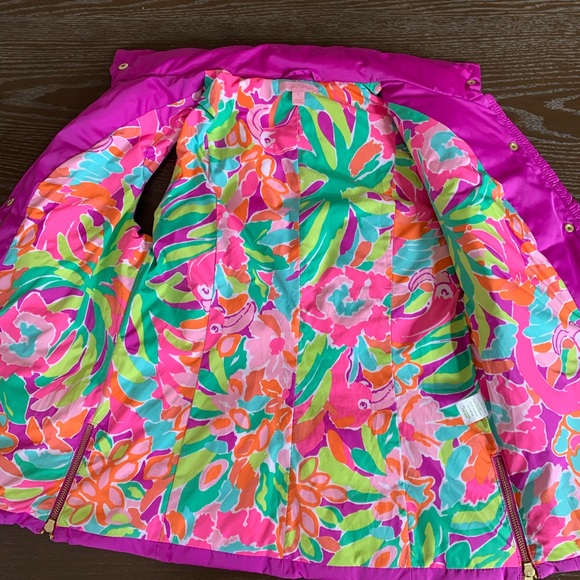 Lilly Pulitzer purple puffer vest - Picture 2 of 4